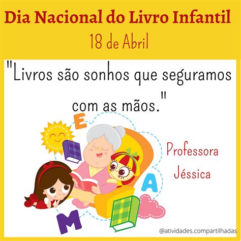 dia nacional do livro infantil na escola